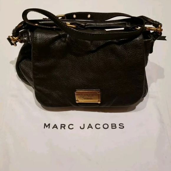 EUC MARC BY MARC JACOBS CLASSIC Q BROWN LEATHER FLAP SATCHEL CROSSBODY - Picture 1 of 12